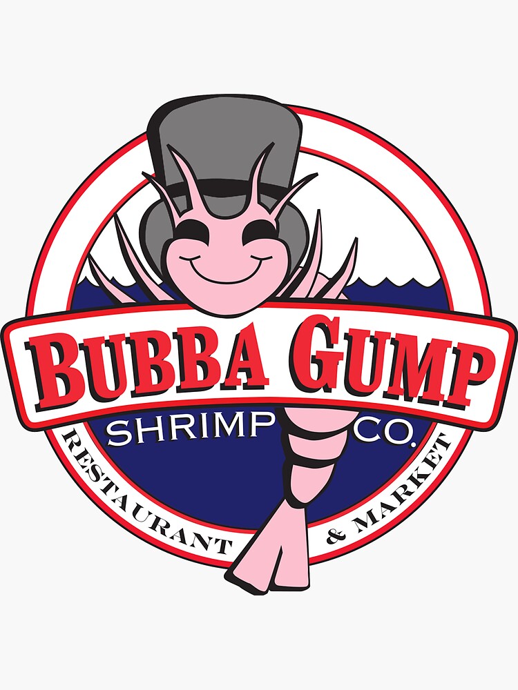 "Bubba Gump Shrimp co." Sticker for Sale by langodes | Redbubble