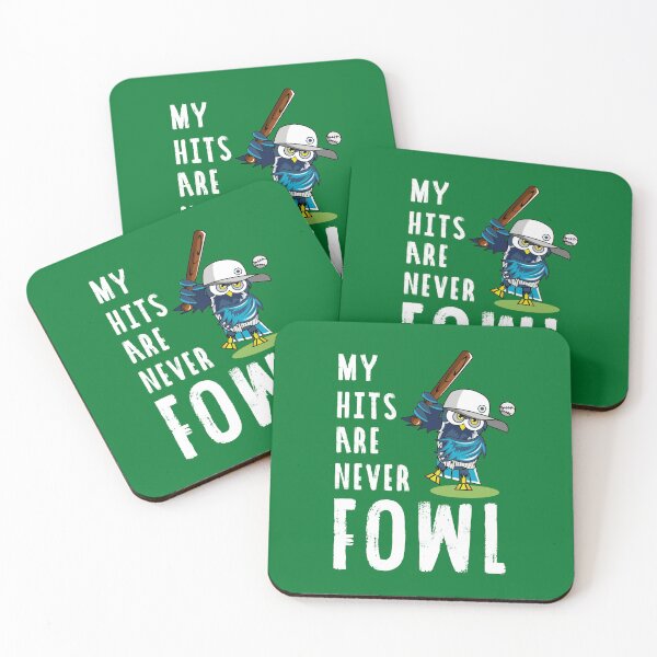 Item preview, My Hits Are Never Fowl Funny Owl Pun designed and sold by KrisSidDesigns.