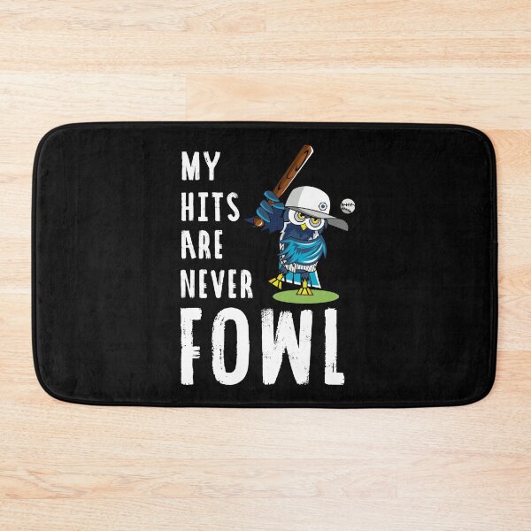 Item preview, My Hits Are Never Fowl Funny Owl Pun designed and sold by KrisSidDesigns.