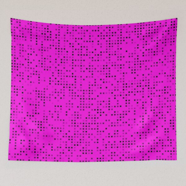 Item preview, halftone pattern made of tiny square Black and pink texture designed and sold by mashmosh.