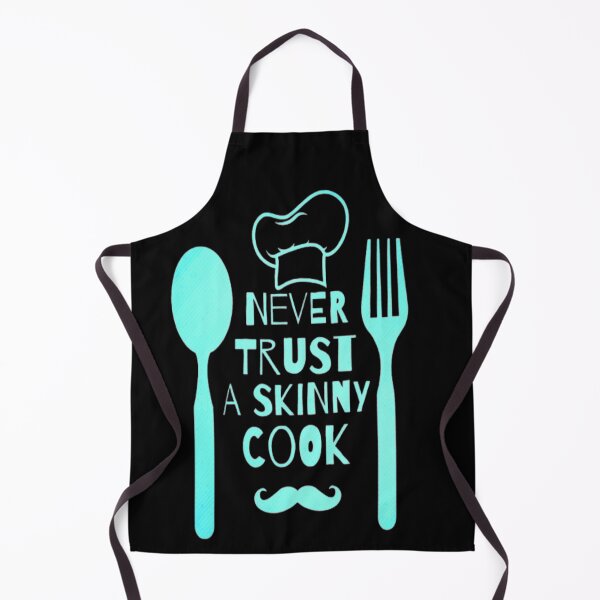 Item preview, Never Trust a Skinny Cook Funny Chef Cook  Gift  designed and sold by AYACHI90.