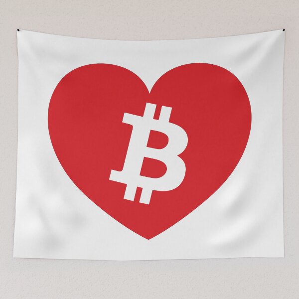 Item preview, Bitcoin Btc Love Heart Crypto designed and sold by JustLivinLife.