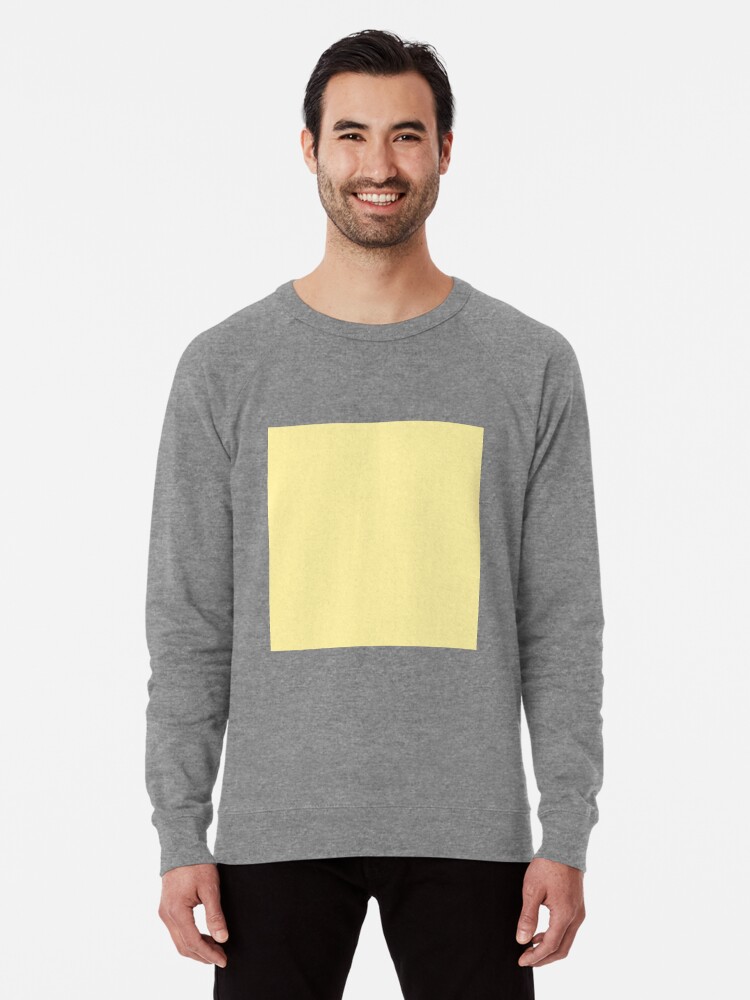 butter yellow crew neck sweatshirt