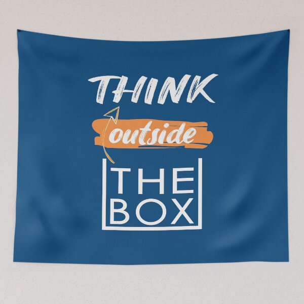 Item preview, Think outside the box - thinking different - Thinking different quotes designed and sold by Alice-Elgawi.