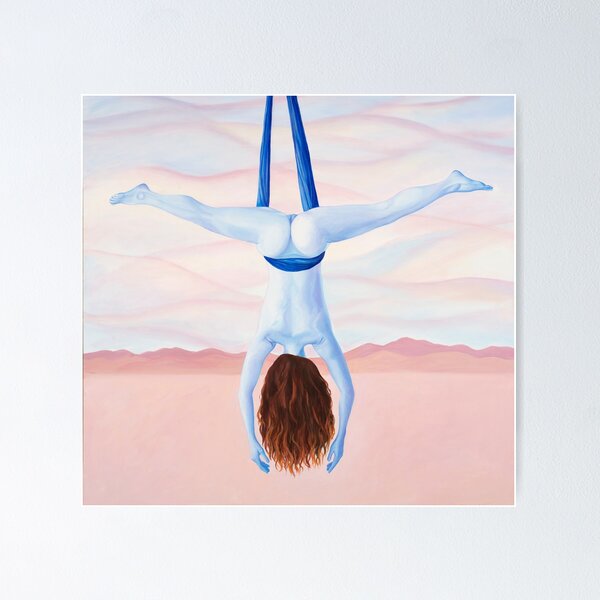 Is it Safe?, original painting, acrylic on canvas, 38'X36" Poster