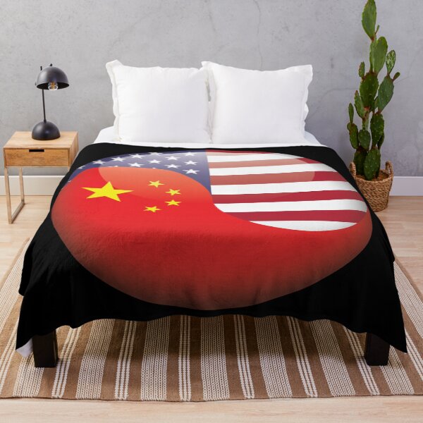Item preview, United States & China Yin Yang designed and sold by lurchmerch.