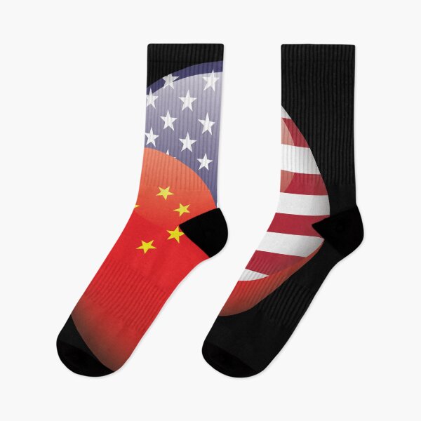 Item preview, United States & China Yin Yang designed and sold by lurchmerch.