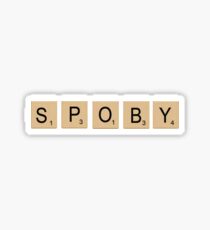 Spoby Scrabble Tiles Sticker