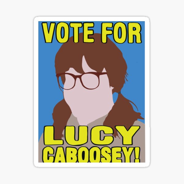 Vote Lucy Caboosey Sticker