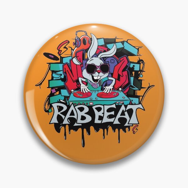 Item preview, Rab Beat DJ Bunny - Graffiti style motif designed and sold by brunsch-print.