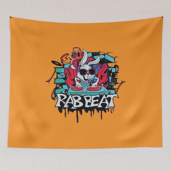 Item preview, Rab Beat DJ Bunny - Graffiti style motif designed and sold by brunsch-print.