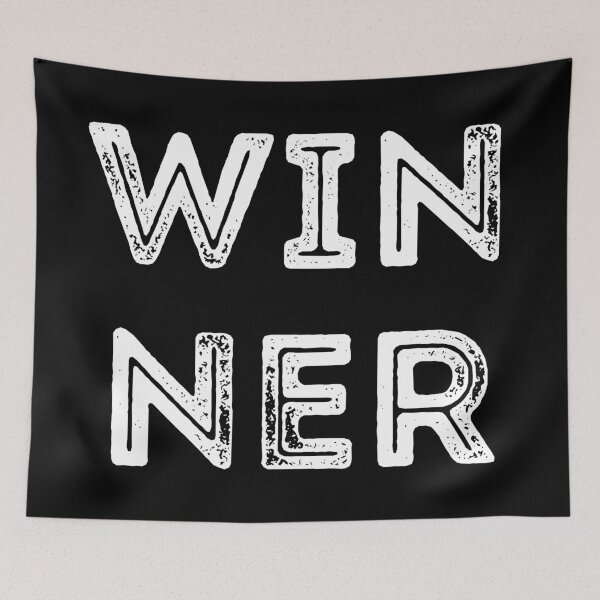 Item preview, Winner All Caps Rough Text Design Positivity Motivation Workout designed and sold by BoomDesignsUS.
