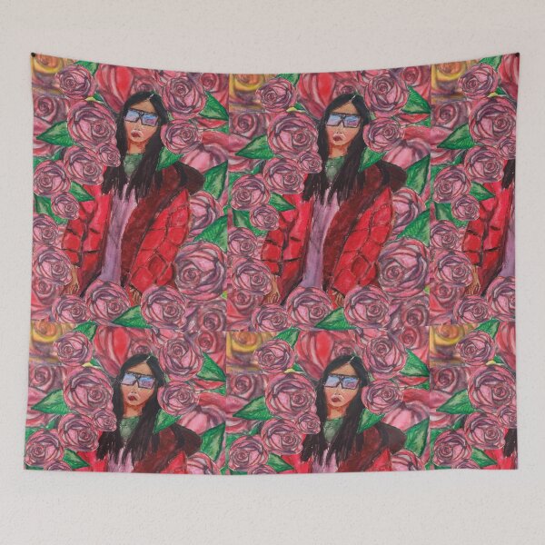 Item preview, A GIRL LOST IN ROSES  designed and sold by IvanaKada.