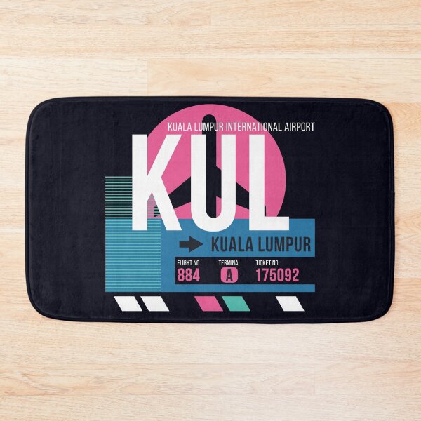 Item preview, Kuala Lumpur, Malaysia (KUL) Airport Code Baggage Tag designed and sold by SLAG-Creative.