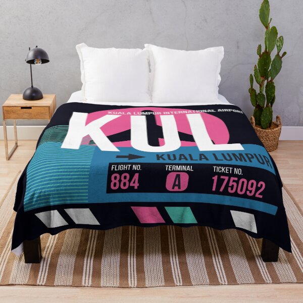 Item preview, Kuala Lumpur, Malaysia (KUL) Airport Code Baggage Tag designed and sold by SLAG-Creative.