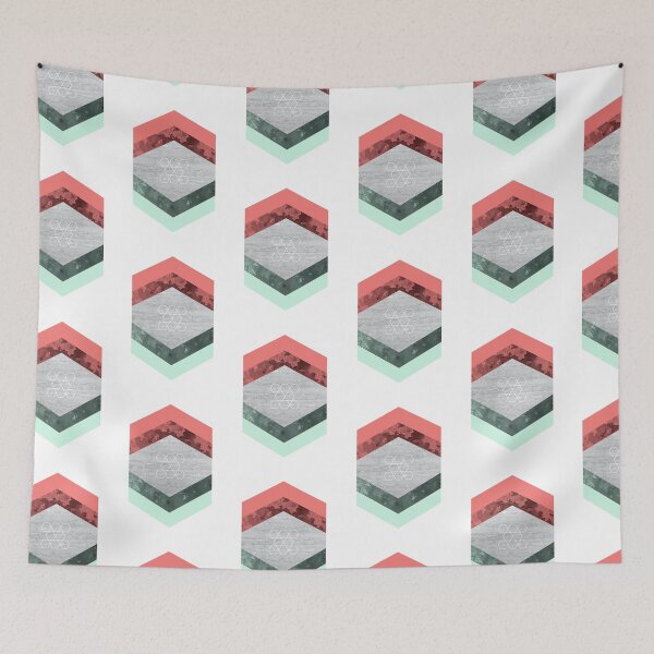 Item preview, Geometric Hexagons designed and sold by UrbanEpiphany.