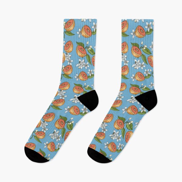 Item preview, Orange Blossom Flower Floral Pattern Spring Blue designed and sold by Gs-arts.