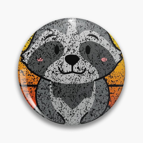 Item preview, Raccoon Distressed | Kawaii bear designed and sold by Trantor-Tees.