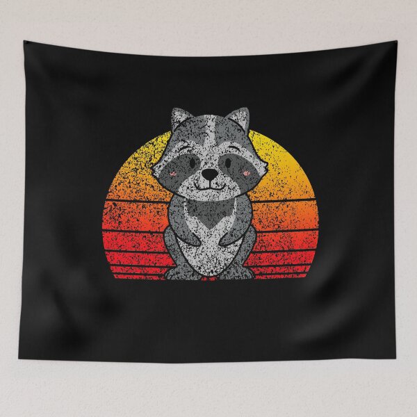Item preview, Raccoon Distressed | Kawaii bear designed and sold by Trantor-Tees.