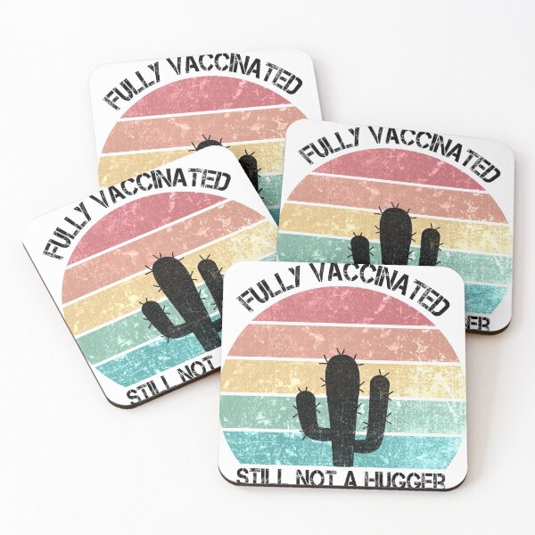 Item preview, Fully Vaccinated Still Not A Hugger Funny Saying  designed and sold by Tema EL.