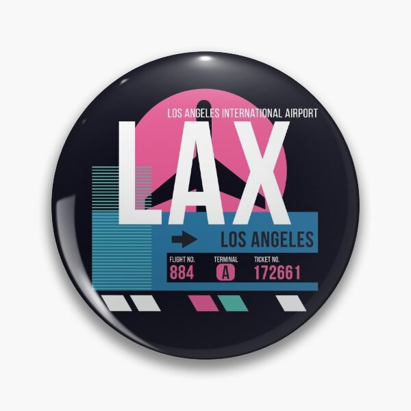 Item preview, Los Angeles, California (LAX) Airport Code Baggage Tag designed and sold by SLAG-Creative.