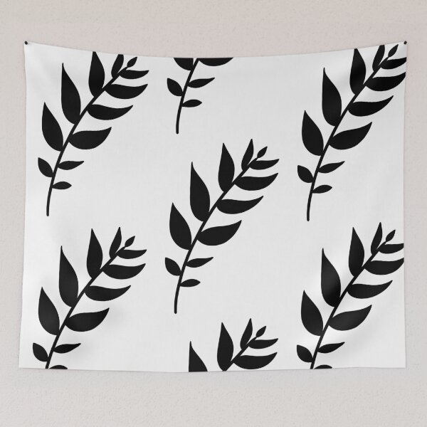 Item preview, Minimalist black leaf silhouette designed and sold by PaintPsd.