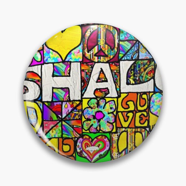 Item preview, 70s RETRO SHALOM PEACE POSTER designed and sold by THE AMERICAN TEEVANGELIST.