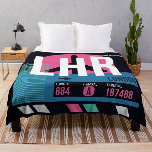 Item preview, London Heathrow (LHR) Airport Code Baggage Tag designed and sold by SLAG-Creative.