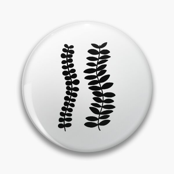 Item preview, 2 minimalist black leaves silhouette designed and sold by PaintPsd.