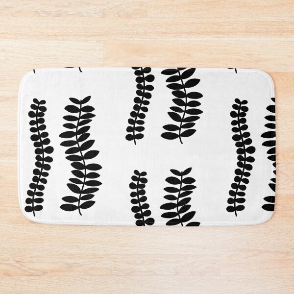 Item preview, 2 minimalist black leaves silhouette designed and sold by PaintPsd.
