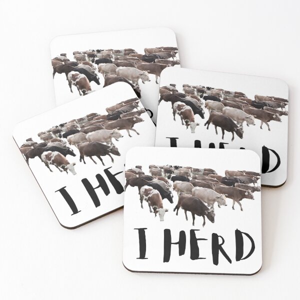 Item preview, I Herd. Cows. Cattle. Photo, Black Text designed and sold by JellyBeenzz.