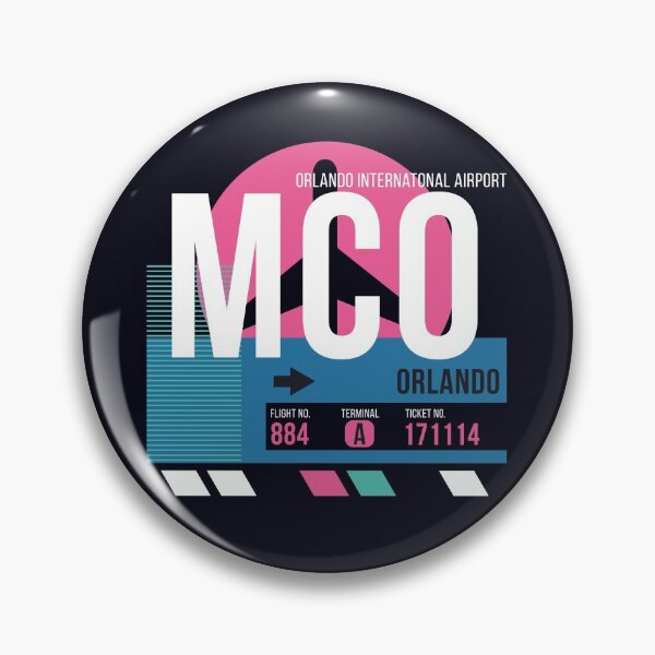 Item preview, Orlando, Florida (MCO) Airport Code Baggage Tag designed and sold by SLAG-Creative.