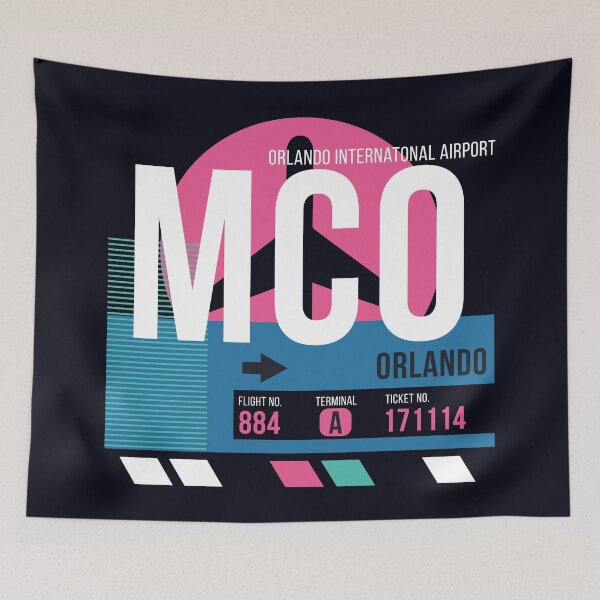Item preview, Orlando, Florida (MCO) Airport Code Baggage Tag designed and sold by SLAG-Creative.