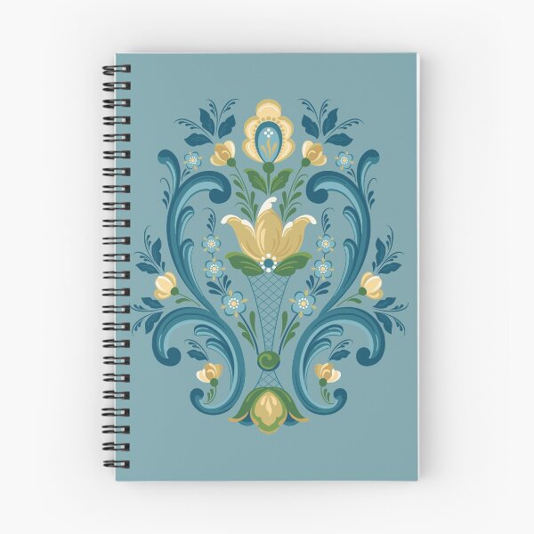Item preview, Rosemaling Blue and Gold designed and sold by Barbara Pixton.