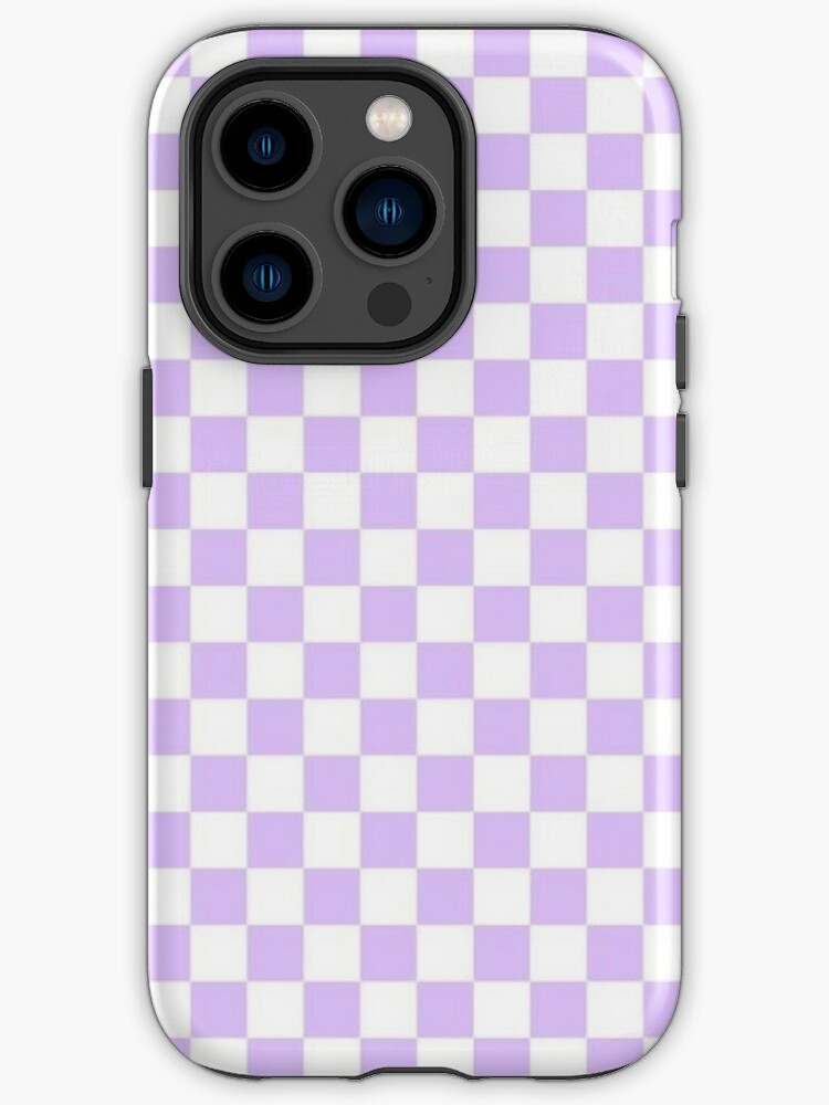 Lilac Checkered Phone Case iPhone Case