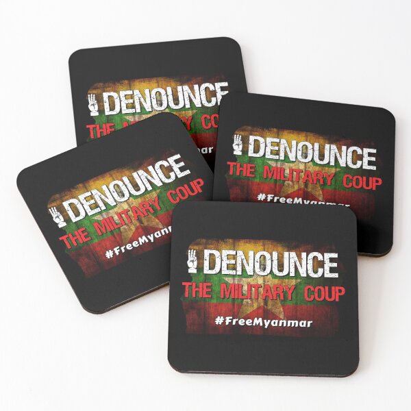 Item preview, I denounce the Military Coup #FreeMyanmar designed and sold by Try-It.