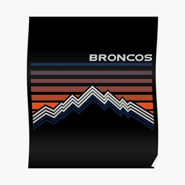 Denver Broncos Online Store Print Ad Poster Art PROMO Original Plummer  Portis