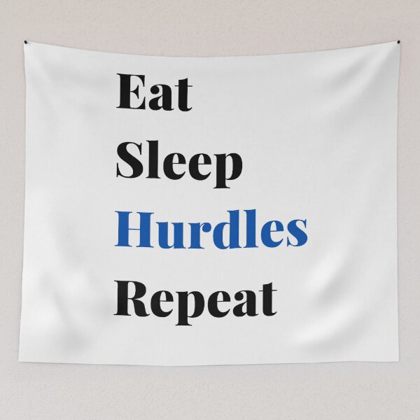 Item preview, Eat Sleep Hurdles Repeat designed and sold by RoaaMagic.