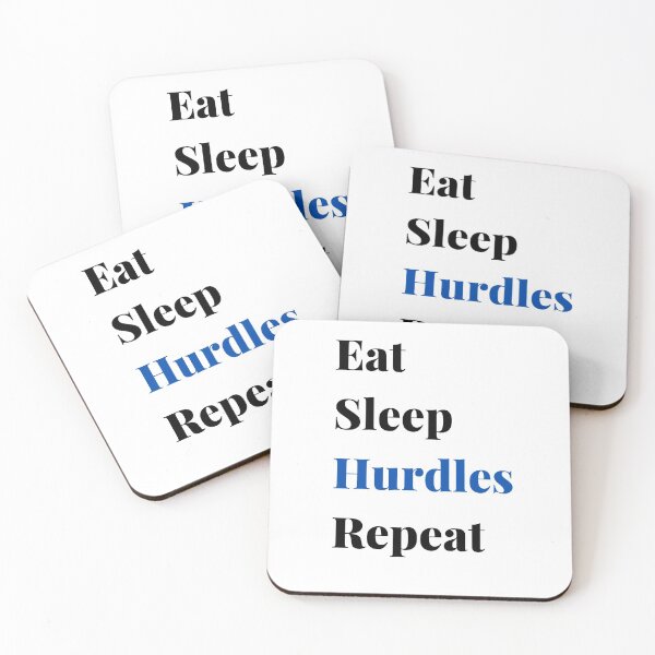 Item preview, Eat Sleep Hurdles Repeat designed and sold by RoaaMagic.