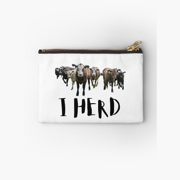 Item preview, I Herd. Cows. Cattle. Brown. Photo, Black Text designed and sold by JellyBeenzz.
