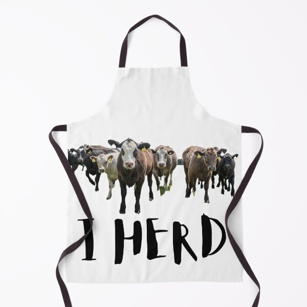 Item preview, I Herd. Cows. Cattle. Brown. Photo, Black Text designed and sold by JellyBeenzz.