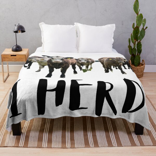 Item preview, I Herd. Cows. Cattle. Brown. Photo, Black Text designed and sold by JellyBeenzz.