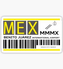 Pegatina Destino Mexico City Airport