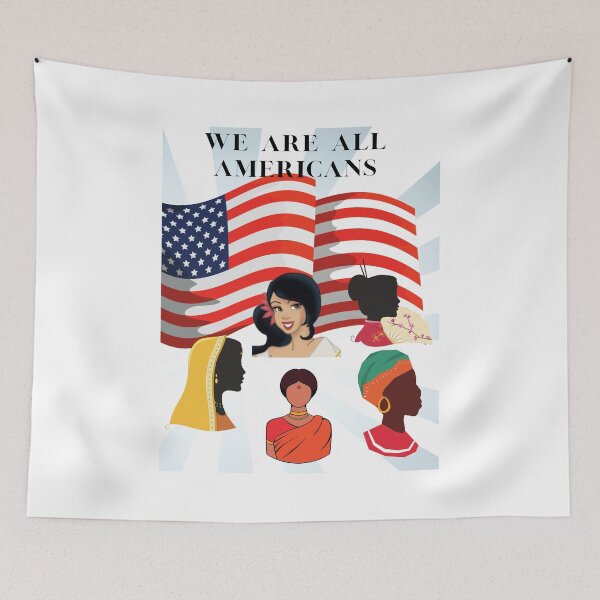 Item preview, We are All Americans designed and sold by JJs-Tees.