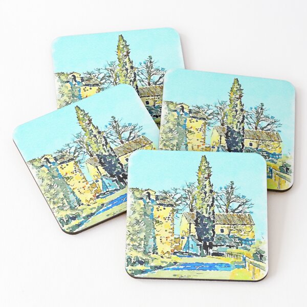 Item preview, Bracciano: road with cypress and buildings designed and sold by Giuseppe Cocco.