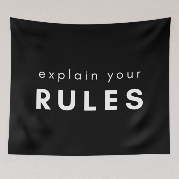 Item preview, Explain Your Rules designed and sold by Dopnex.
