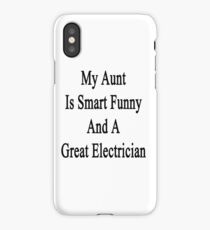 Meine Tante ist Smart Funny und ein großer Elektriker iPhone-Hülle & Cover