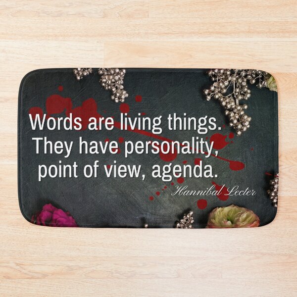 Item preview, Hannibal Words Have an Agenda Quote designed and sold by orionlodubyal.