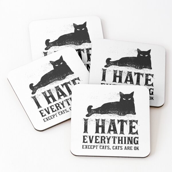 Item preview, I hate everything except cats, cats are ok designed and sold by blueveins.