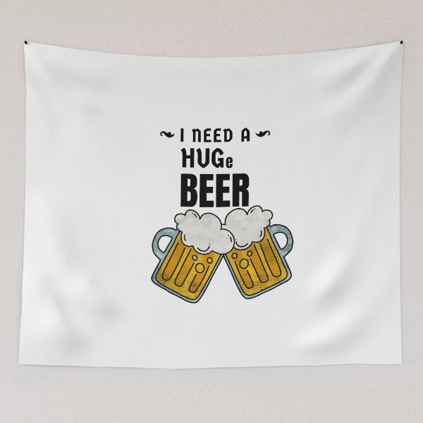 Item preview, I need a huge beer - cool beer design designed and sold by GLwithUs.
